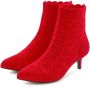 Lascana Enkellaarsjes Sock Boot High heel laarsjes laarzen kleine hak & elastische punt - Thumbnail 1