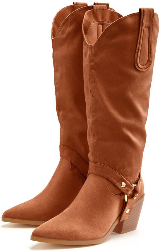 Lascana Laarsjes Cowboylaarzen Slouchy Boots