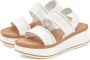 Lascana Plateausandalen Sandalette van leer met modieus comfortabele plateausole - Thumbnail 1