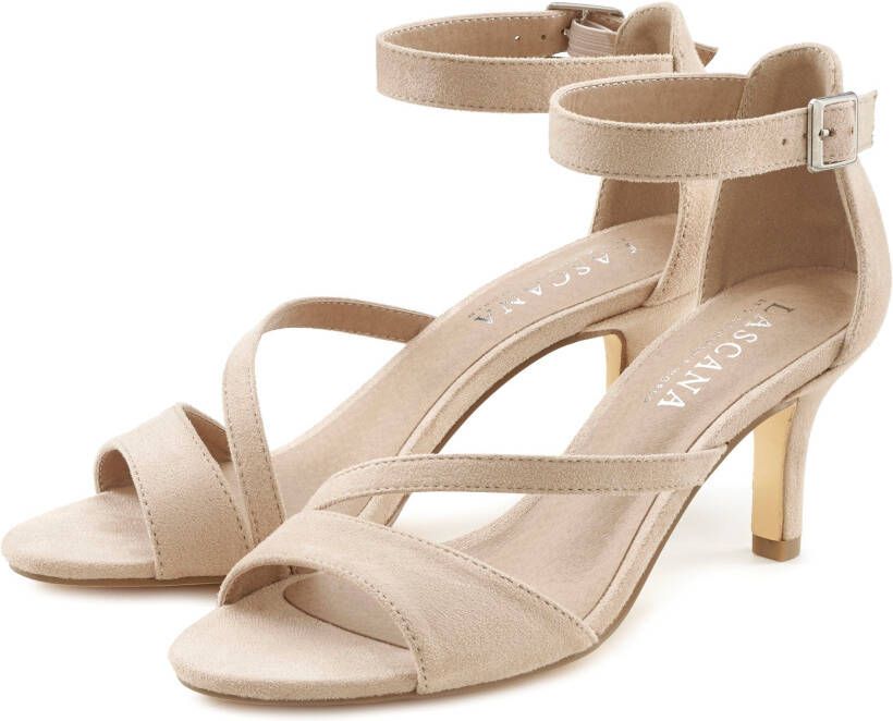 Lascana Sandaaltjes High-heel sandalen met hoge hakken en enkelbandjes