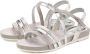 Lascana Sandalen Sandalette zomerschoen met metallic-look VEGAN - Thumbnail 1