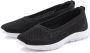 Lascana Sneaker-ballerina s ultralichte slipper slip-on sneaker vrijetijdsschoen vegan - Thumbnail 1