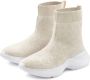 Lascana Sneakers elastisch materiaal slipper boot vrijetijdsschoenen high top vegan. - Thumbnail 1