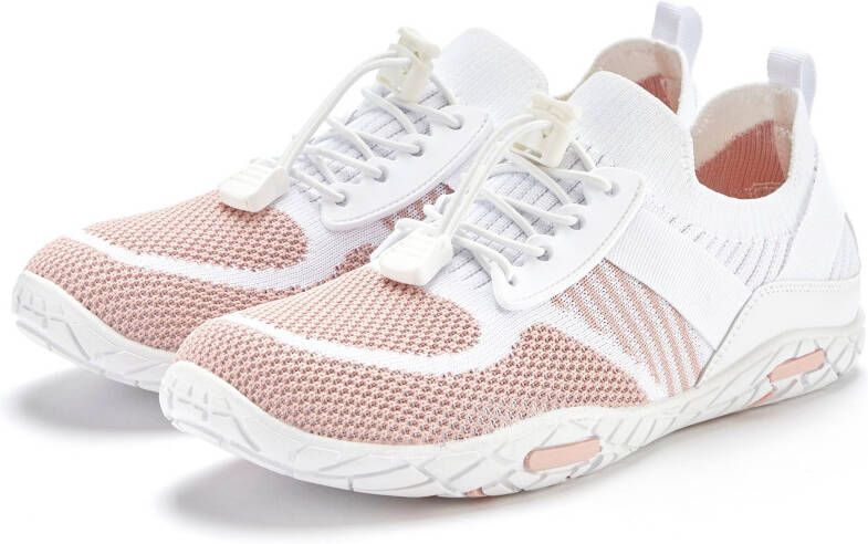 Lascana Sneakers Vrijetijdsschoen lage schoen superlicht platte flexibele zool VEGAN