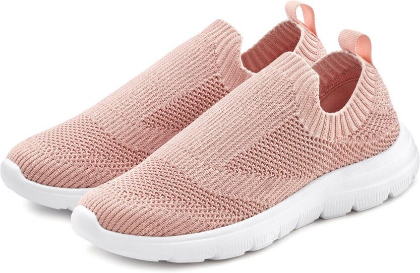 Lascana Sneakers Slip-ins slipper halfschoen ultralicht en om in te slippen VEGAN