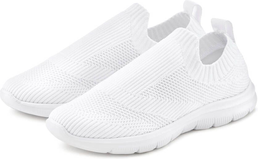 Lascana Sneakers Slip-ins slipper halfschoen ultralicht en om in te slippen VEGAN