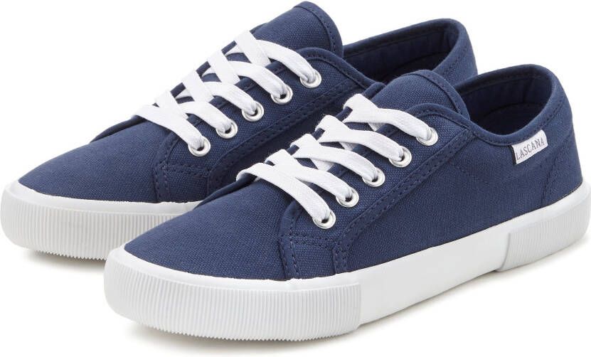 Lascana Sneakers van textiel veterschoen vrijetijdsschoen