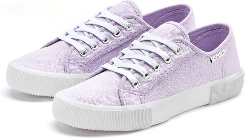 Lascana Sneakers van textiel veterschoen vrijetijdsschoen