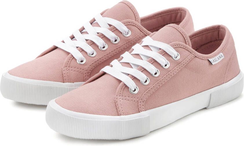 Lascana Sneakers van textiel veterschoen vrijetijdsschoen