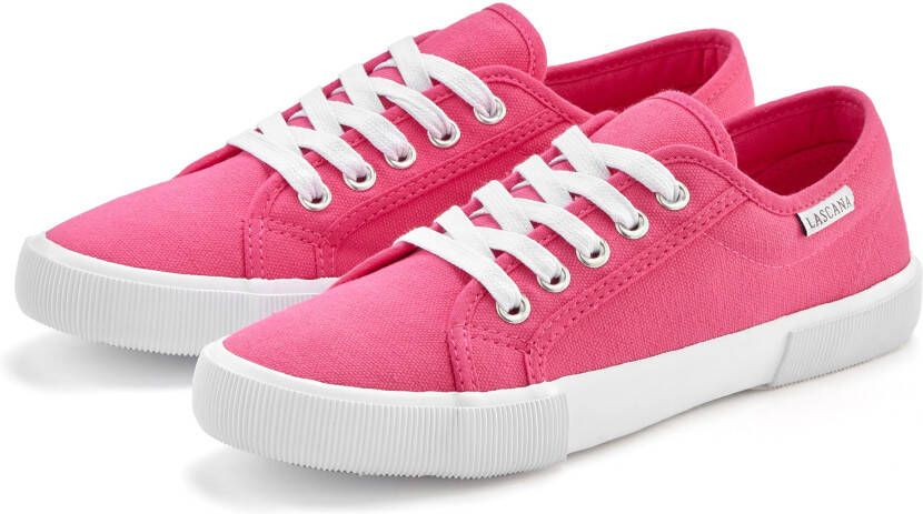 Lascana Sneakers van textiel veterschoen vrijetijdsschoen