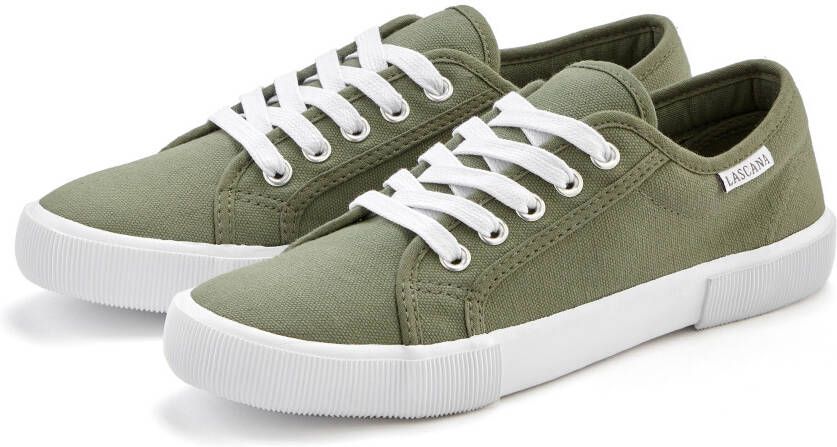 Lascana Sneakers van textiel veterschoen vrijetijdsschoen