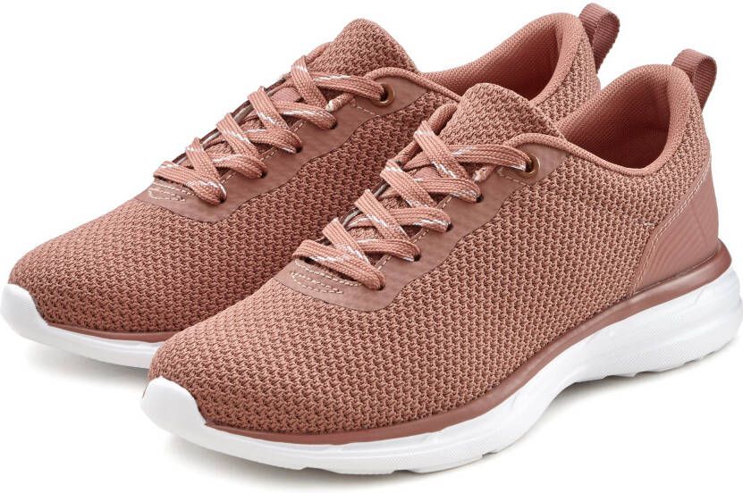 Lascana Sneakers Veterschoen half schoen vrijetijdsschoen ultralicht VEGAN