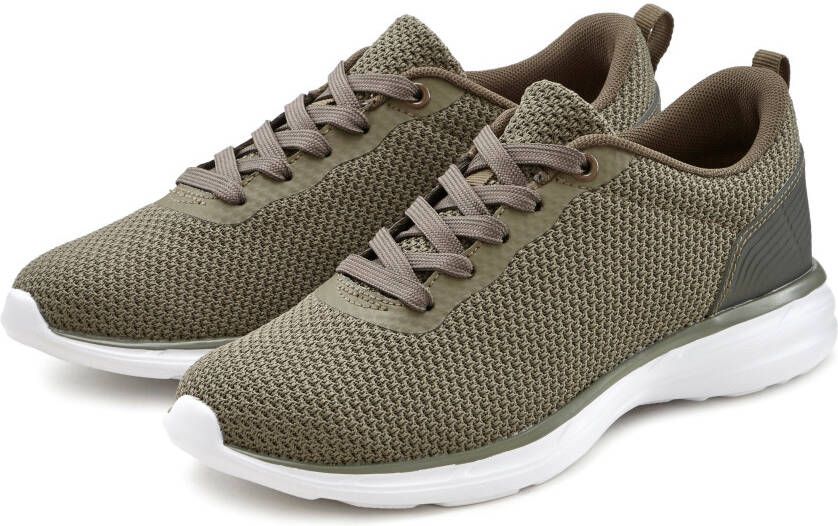 Lascana Sneakers Vrijetijdsschoen lage schoen Veterschoen ultralicht zachte verwijderbare binnenzool VEGAN