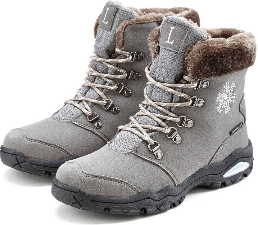 Lascana Winterlaarsjes Enkellaarsjes laarzen winterlaarzen met warmfutter wind- & waterafstotende tex-membraan outdoor boots