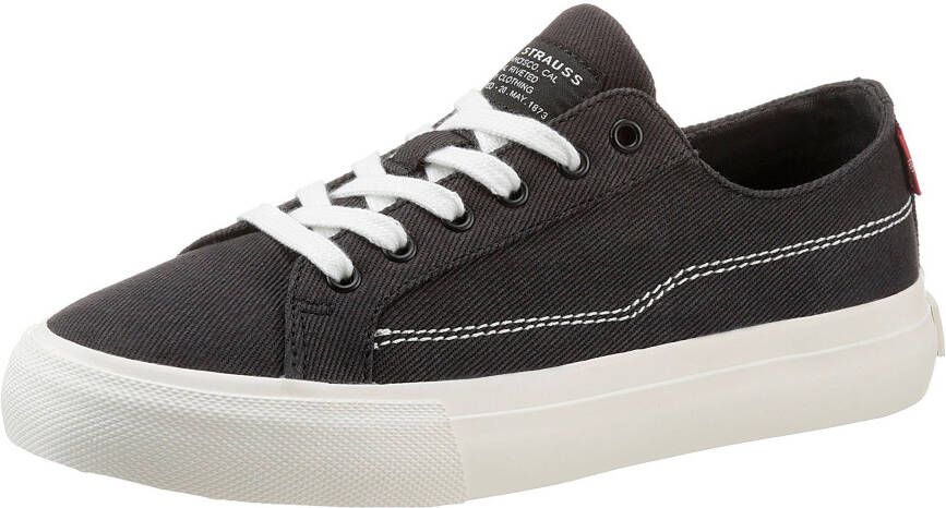 Levi's Plateausneakers DECON LACE S met contrastnaden vrijetijdsschoen halfhoge schoen veterschoen