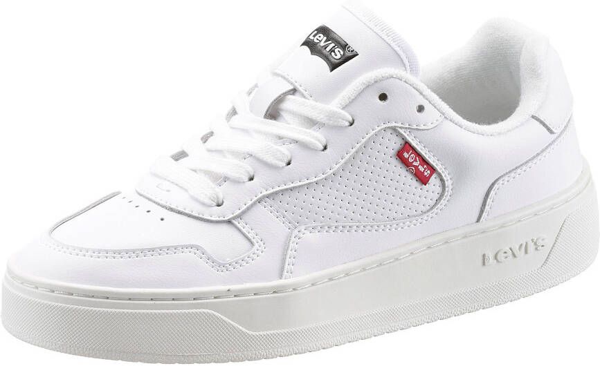 Levi's Plateausneakers GLIDE S met gaatjespatroon vrijetijdsschoen halfhoge schoen veterschoen