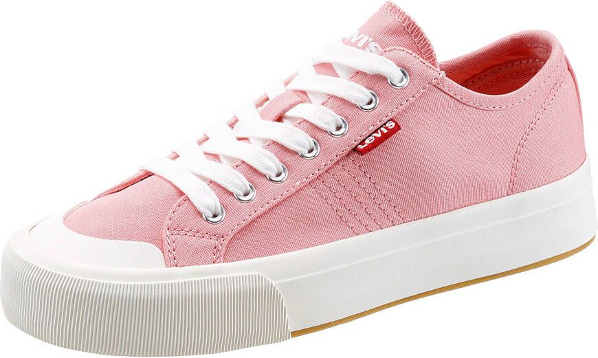 Levi's Plateausneakers HERNADES 3.0 met rood label vrijetijdsschoen halfhoge schoen veterschoen