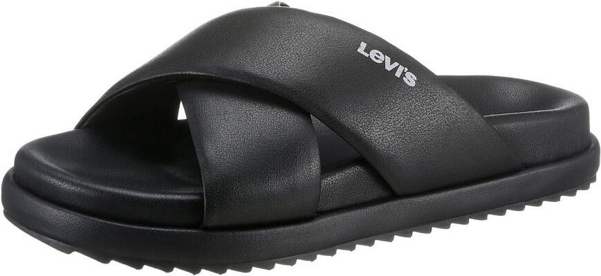 Levi's Slippers Lydia met logoprint opzij