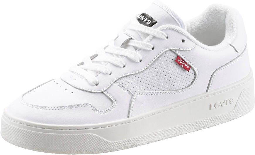 Levi's Sneakers van imitatieleer met vetersluiting White - Foto 3