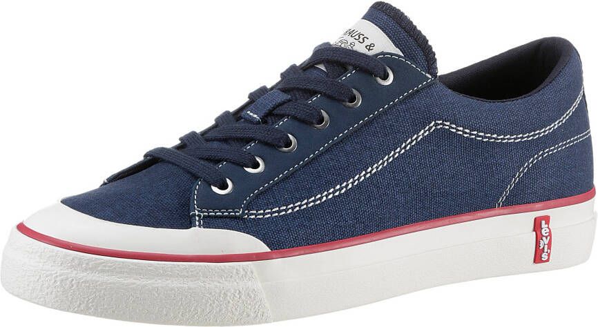 Levi's Sneakers LS2 met contrastnaden vrijetijdsschoen halfhoge schoen veterschoen