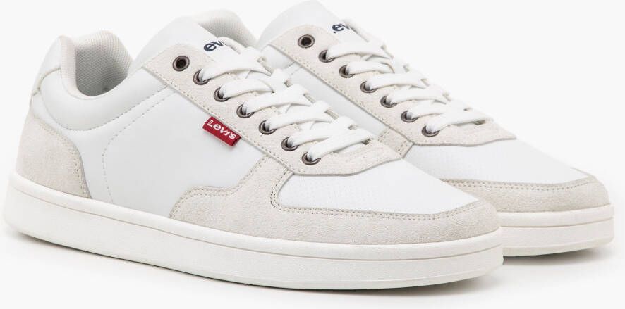 Levi's Sneakers REECE met rood label vrijetijdsschoen halfhoge schoen veterschoen