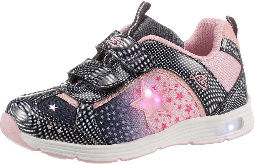 Lico Sneakers Starlet V Blinky schoen met knipperlichtje met glitter