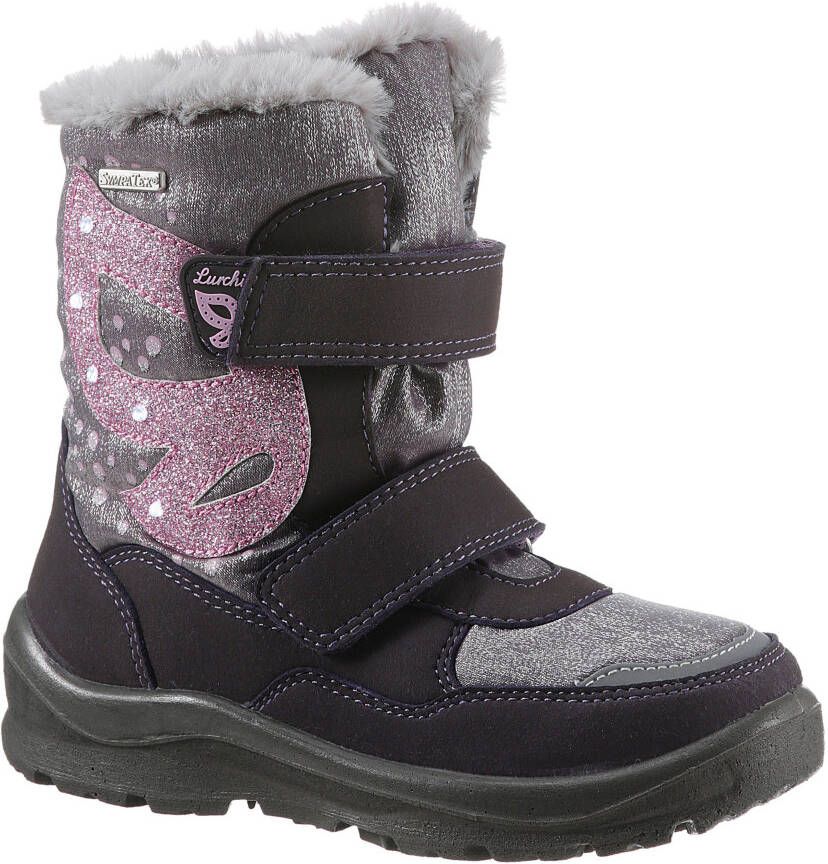 Lurchi Winterlaarzen KIOKO-SYMPATEX knipperschoen WMS: breed winterboots outdoorschoen sneeuwlaarzen met glitterdetails