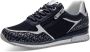 Marco Tozzi Sneakers met sleehak vrijetijdsschoen lage schoen veterschoen met logo-print - Thumbnail 1