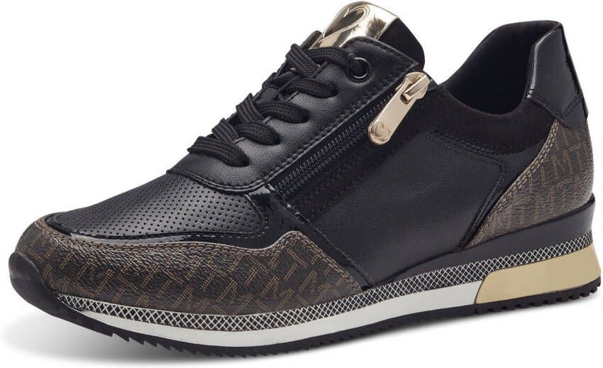 Marco Tozzi Sneakers met zijrits vrijetijdsschoen lage schoen veterschoen