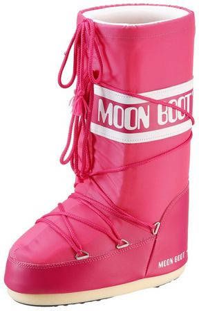 Moon boot Fuchsia Waterafstotende Laarzen met Logo Band Pink Dames - Foto 4