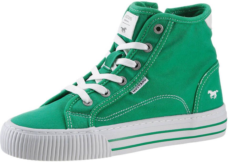 Mustang Shoes Hoge veterschoenen High-Top-Sneaker Vrijetijdsschoen plateau high top-sneaker vrijetijdsschoen met binnenrits