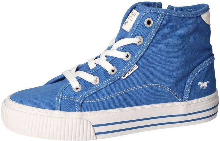 Mustang Shoes Hoge veterschoenen High-Top-Sneaker Vrijetijdsschoen platform high top sneakers leisure shoe with inner zipper