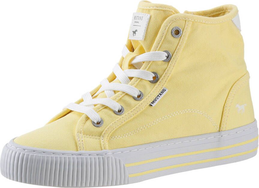 Mustang Shoes Hoge veterschoenen High-Top-Sneaker Vrijetijdsschoen platform high top sneakers leisure shoe with inner zipper