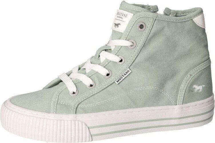 Mustang Shoes Hoge veterschoenen High-Top-Sneaker Vrijetijdsschoen platform high top sneakers leisure shoe with inner zipper