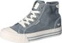 Mustang Shoes Plateausneakers veterschoen vrijetijdsschoen high top-sneaker met rits - Thumbnail 1