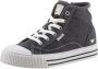 Mustang Shoes Plateausneakers veterschoen vrijetijdsschoen high top-sneaker met rits - Thumbnail 1