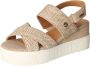 Mustang Sandalen Plat Sandalen Plat beige - Thumbnail 3