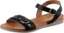 Mustang Zwarte zomersandalen met klittenbandsluiting Black Dames - Thumbnail 4