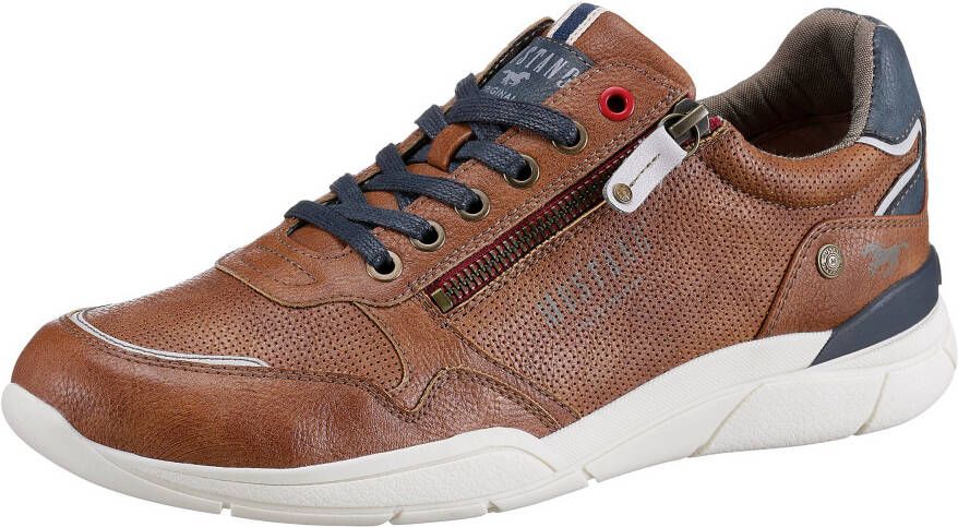 Mustang Heren Sneaker Cognac COGNA