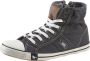 Mustang Shoes Sneakers High-Top-Sneaker Vrijetijdsschoen high top-sneaker veterschoen met label in de loopzool - Thumbnail 1