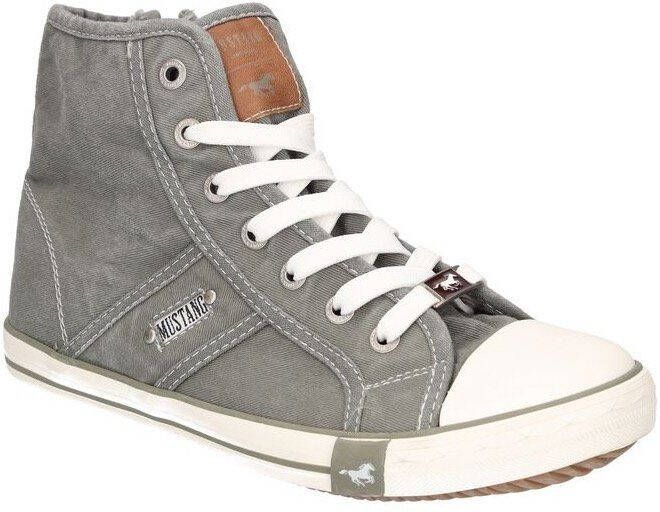 Mustang Shoes Sneakers High-Top-Sneaker Vrijetijdsschoen high top-sneaker veterschoen met label in de loopzool