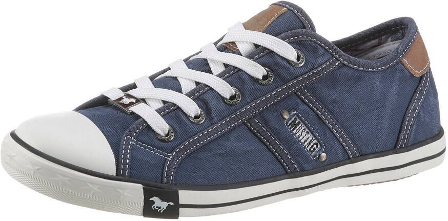 Mustang Shoes Sneakers met mustang merkembleem vrijetijdsschoen halfschoen veterschoen