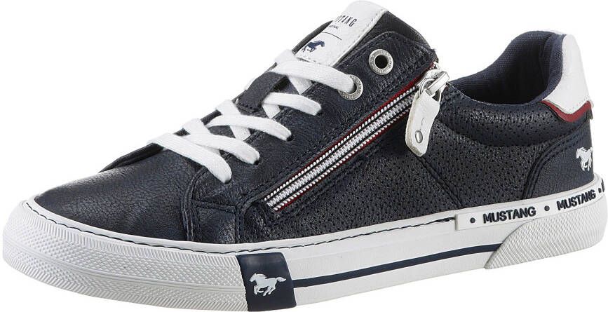 Mustang Shoes Sneakers zachte schachtvering vrijetijdsschoen lage schoen veterschoen