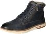 Mustang Shoes Winterlaarzen veterschoenen casual enkellaars met geruite inzet aan de schacht - Thumbnail 1