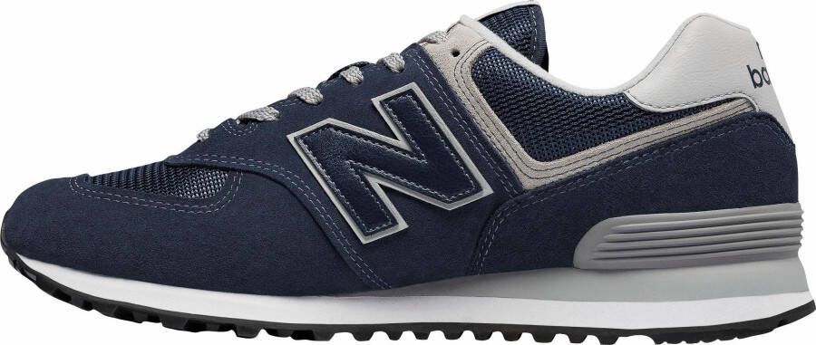 New Balance 574 suede sneakers donkerblauw grijs