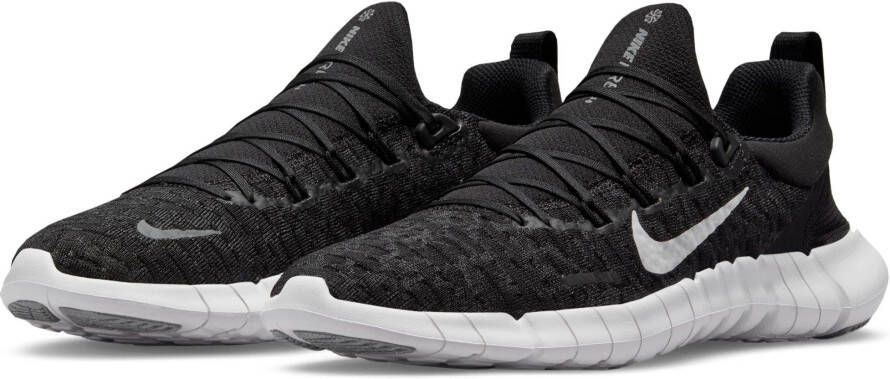 Nike Free Run 5.0 Hardloopschoen voor dames Black Dark Smoke Grey White Dames Schoenen