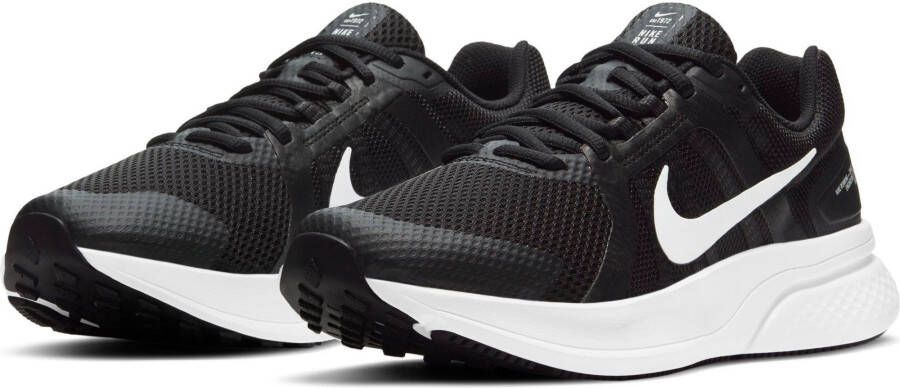 Nike Run Swift 2 Mannen Sportschoenen Black White-Dk Smoke Grey - Foto 5