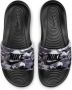 Nike Victori One Slide Print Heren Slippers en Sandalen Black Mesh Synthetisch Foot Locker - Thumbnail 5