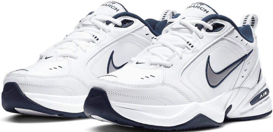 Nike Air Monarch IV fitness schoenen wit zilver metallic - Foto 2