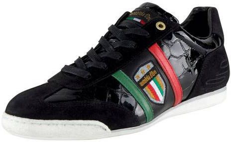 Pantofola d'Oro Fortezza Sneakers Heren Leren Veterschoenen Zwart